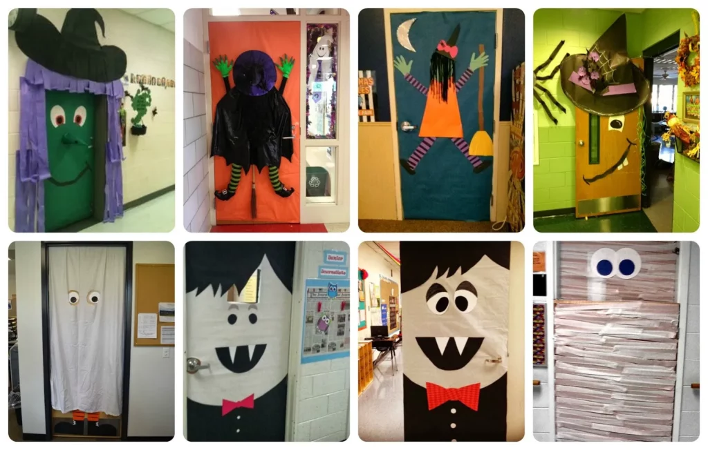 Halloween Classroom Door Decorations {Monsters, Inc